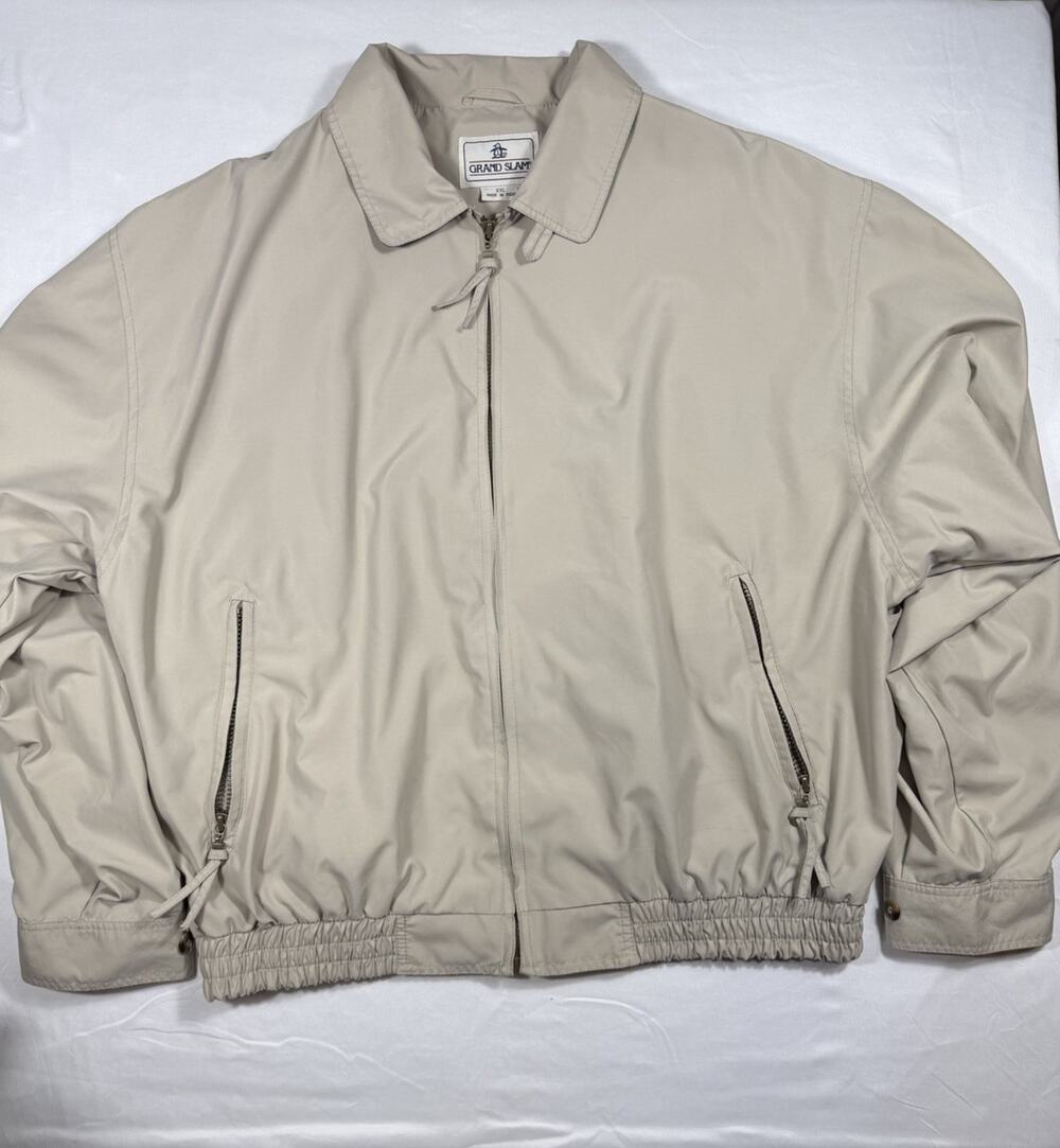 Grand Slam Full Zip Golf Jacket Size XXL Lightweight Poly Jacket